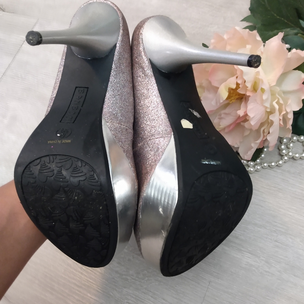 BAMBOO glitter Pink pumps sz 8,5 - Picture 7 of 8